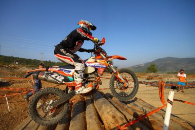 Bodrum, Türkiye, 07 Kasım 2015: Türkiye Enduro Şampiyonası 'nın 6. ayağı Türkiye Motosiklet Federasyonu tarafından yapıldı.