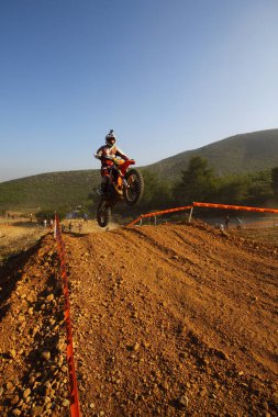 Bodrum, Türkiye, 07 Kasım 2015: Türkiye Enduro Şampiyonası 'nın 6. ayağı Türkiye Motosiklet Federasyonu tarafından yapıldı.