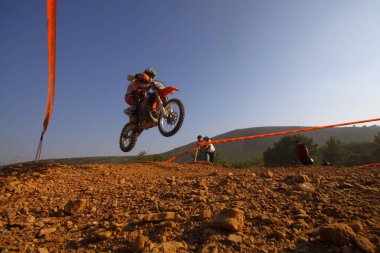 Bodrum, Türkiye, 07 Kasım 2015: Türkiye Enduro Şampiyonası 'nın 6. ayağı Türkiye Motosiklet Federasyonu tarafından yapıldı.