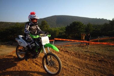 Bodrum, Türkiye, 07 Kasım 2015: Türkiye Enduro Şampiyonası 'nın 6. ayağı Türkiye Motosiklet Federasyonu tarafından yapıldı.
