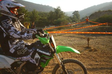 Bodrum, Türkiye, 07 Kasım 2015: Türkiye Enduro Şampiyonası 'nın 6. ayağı Türkiye Motosiklet Federasyonu tarafından yapıldı.