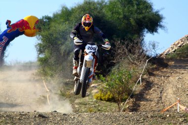 Bodrum, Türkiye, 07 Kasım 2015: Türkiye Enduro Şampiyonası 'nın 6. ayağı Türkiye Motosiklet Federasyonu tarafından yapıldı.