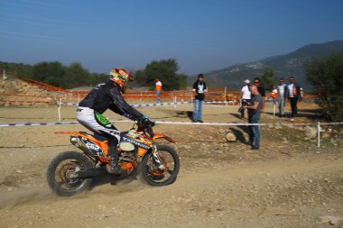 Bodrum, Türkiye, 07 Kasım 2015: Türkiye Enduro Şampiyonası 'nın 6. ayağı Türkiye Motosiklet Federasyonu tarafından yapıldı.