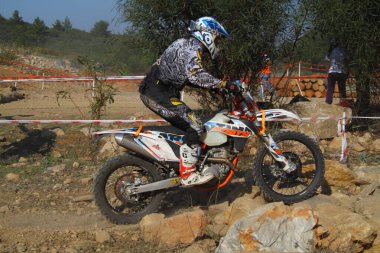 Bodrum, Türkiye, 07 Kasım 2015: Türkiye Enduro Şampiyonası 'nın 6. ayağı Türkiye Motosiklet Federasyonu tarafından yapıldı.