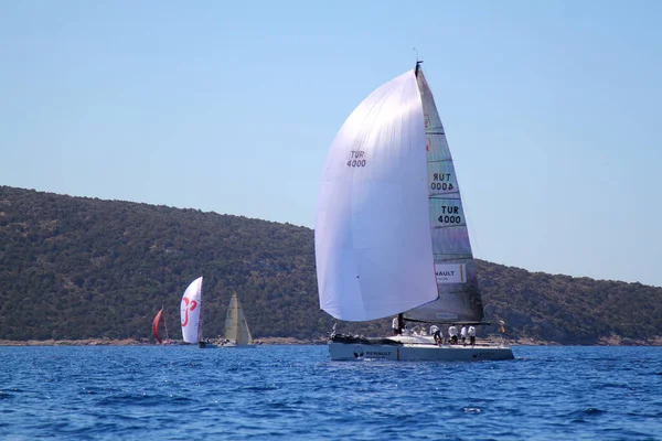 Bodrum Turkiet Augusti 2016 Segling Tävlingarna Har Utförts Organisationen För — Stockfoto