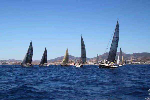 Bodrum Turquie Août 2016 Les Courses Voile Ont Été Réalisées — Photo