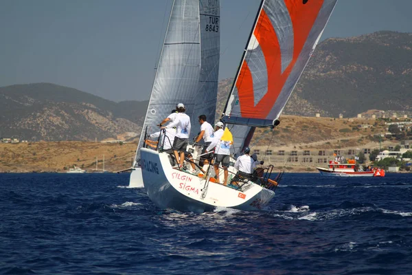 Bodrum Turquie Août 2016 Les Courses Voile Ont Été Réalisées — Photo