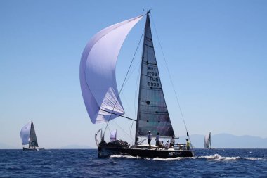 Bodrum, Hindi. 19 Ağustos 2016: Mustafa Koç 'un anısına Bodrum' da Türkiye Denizcilik Federasyonu tarafından yelkencilik yarışları düzenlendi.