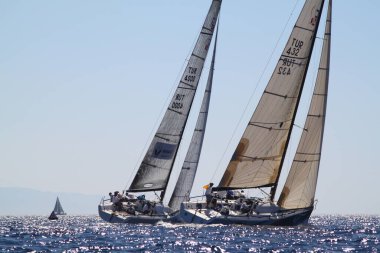 Bodrum, Hindi. 19 Ağustos 2016: Mustafa Koç 'un anısına Bodrum' da Türkiye Denizcilik Federasyonu tarafından yelkencilik yarışları düzenlendi.