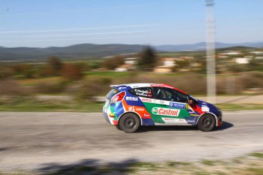 Bodrum, Hindi. 11 Nisan 2021: Türkiye Otomobil Sporları Federasyonu 'nun ilk yarışı Demir Berberoğlu ve Şevki Gokerman Ralli Kupası' nın 