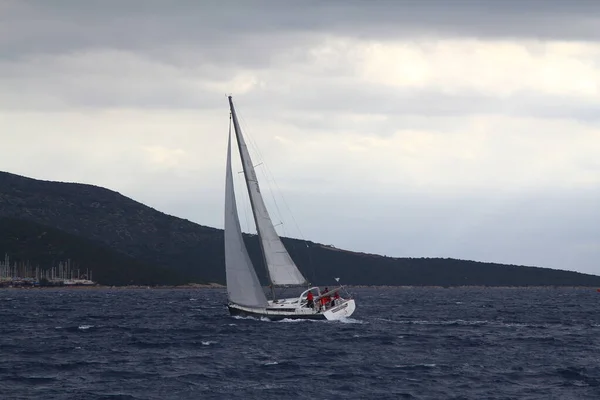 2017 Bodrum Turkey 2018 Sailboat Travels Winwind Weather Aegean Sea — 스톡 사진