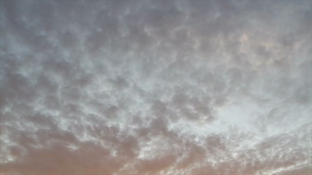 Временной Промежуток Красивое Голубое Небо Фоне Облаков Облака Неба — стоковое видео