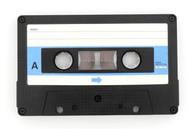 Beyaz Retro Ses Kaydı beyaz arkaplanda izole edildi