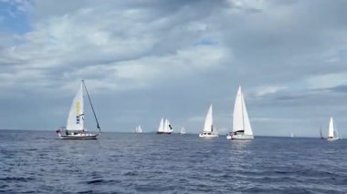 Bodrum, Türkiye, 21 Ekim 2025: Bodrum Yelkenli Kupası, Gulet Tahta Yelkenli ve yelkenli yarışı.