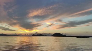 Deniz kenti Turgutreis ve muhteşem gün batımları. Bodrum, Türkiye
