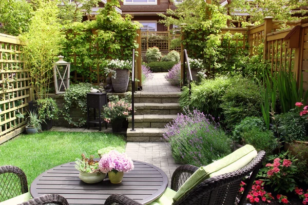 Small townhouse garden — Stock Photo, Image