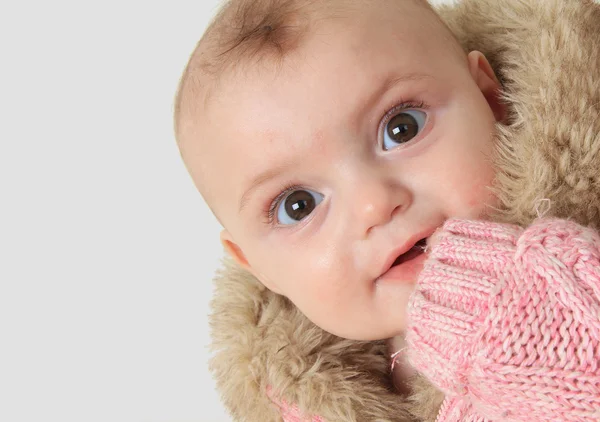 Winter baby girl — Stock Photo, Image