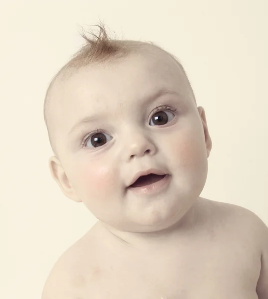 Vintage faccia del bambino — Foto Stock