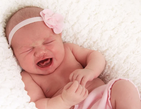 Crying baby girl — Stock Photo, Image