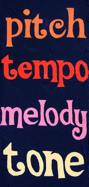 Pitch tempo melody tone — Stock Photo, Image