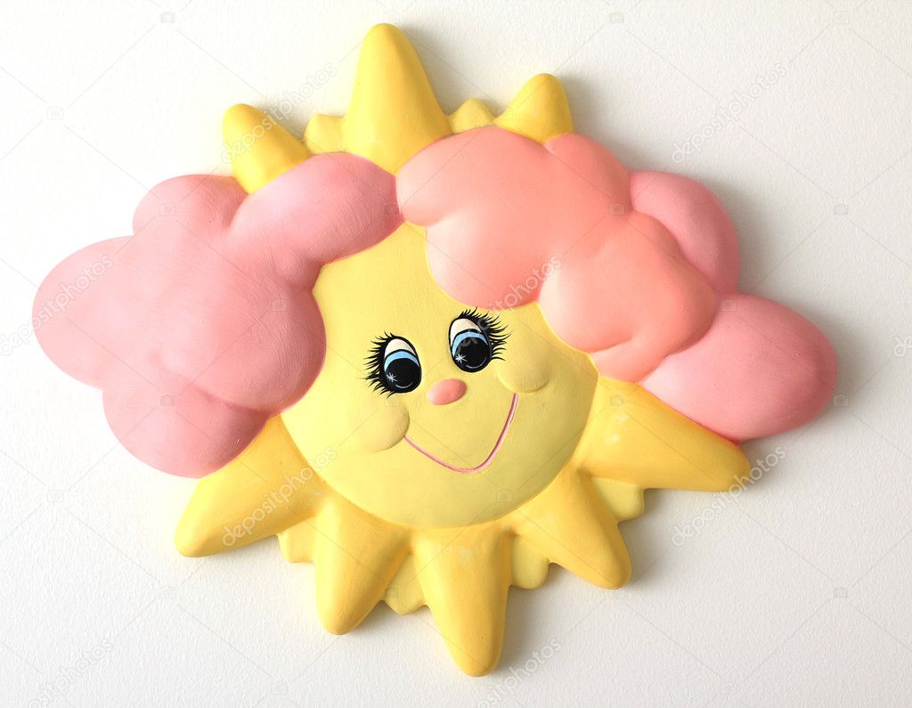 happy smiling sun decoration