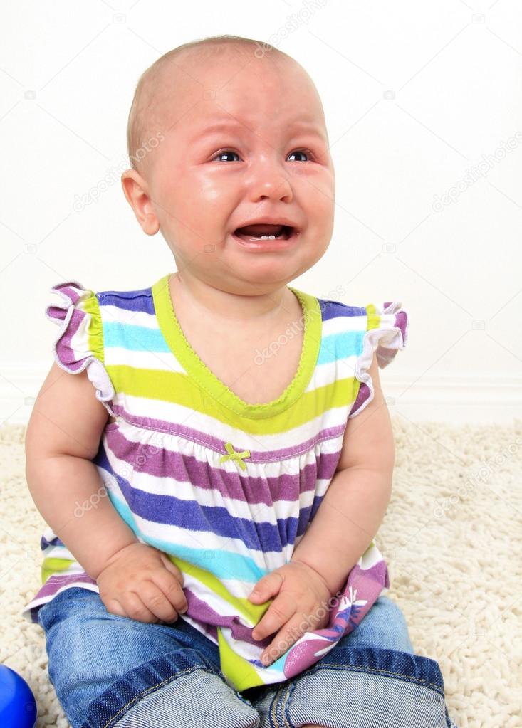Crying baby girl
