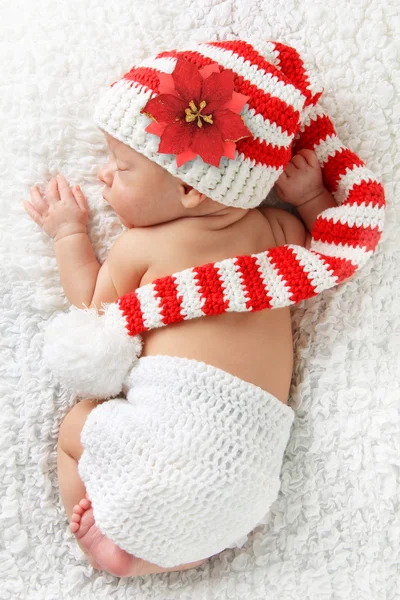 Nouveau-né bébé de Noël — Photo