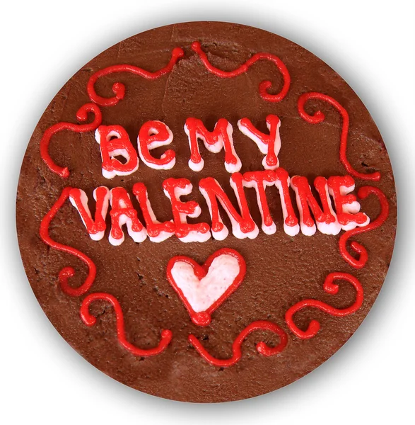 Valentine čokoládový dort — Stock fotografie