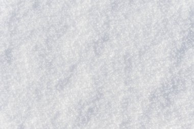 Beyaz, parlak, kar arkaplan dokusu. Taze, dikişsiz kar dokusu. Karlı yüzey kapanışı