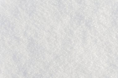 Beyaz, parlak, kar arkaplan dokusu. Taze, dikişsiz kar dokusu. Karlı yüzey kapanışı