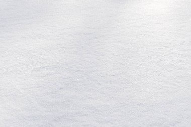 Beyaz, parlak, kar arkaplan dokusu. Taze, dikişsiz kar dokusu. Karlı yüzey kapanışı