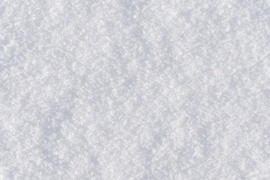 Beyaz, parlak, kar arkaplan dokusu. Taze, dikişsiz kar dokusu. Karlı yüzey kapanışı