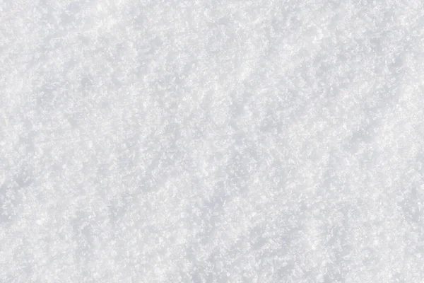 洁白洁白的雪白背景质感 新鲜的雪无缝纹理 雪地表面特写 — 图库照片