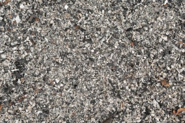 Sigara dokusunun gri külleri. Kireç dokusu. Şöminedeki ağaçların külleri.