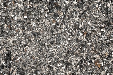 Sigara dokusunun gri külleri. Kireç dokusu. Şöminedeki ağaçların külleri.