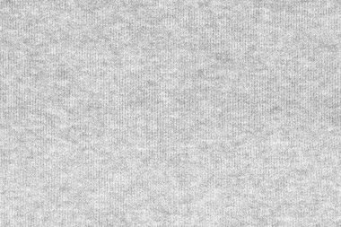 Örgü yün kumaş arka planının beyaz doğal dokusu. Beyaz örgü, pamuk kumaş, dokuma bezi dokusu. Kapat.