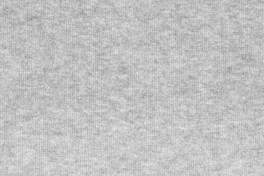 Örgü yün kumaş arka planının beyaz doğal dokusu. Beyaz örgü, pamuk kumaş, dokuma bezi dokusu. Kapat.