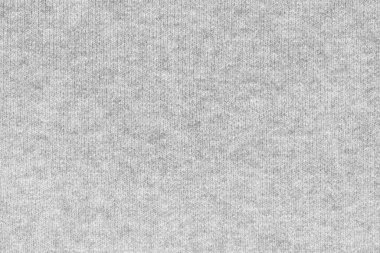 Örgü yün kumaş arka planının beyaz doğal dokusu. Beyaz örgü, pamuk kumaş, dokuma bezi dokusu. Kapat.