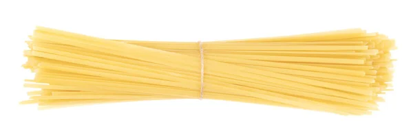 Een Paar Pasta Geïsoleerd Witte Achtergrond Spaghetti Gebonden Met Touw — Stockfoto