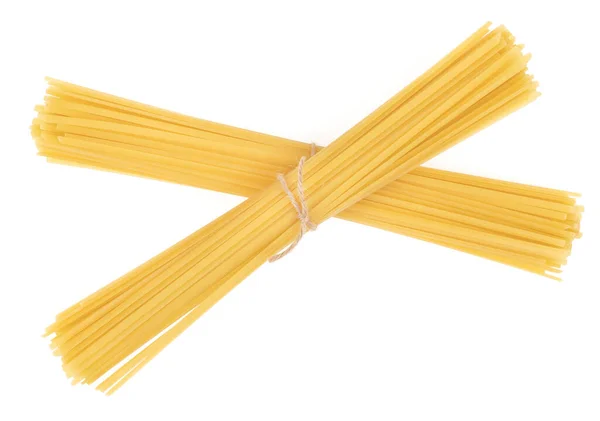 Bunch Pasta Isolated White Background Spaghetti Tied Rope — Stock Photo, Image