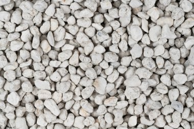 Beyaz çakıl taşı arka plan dokusu. Kaya arka planı. kil çakıl