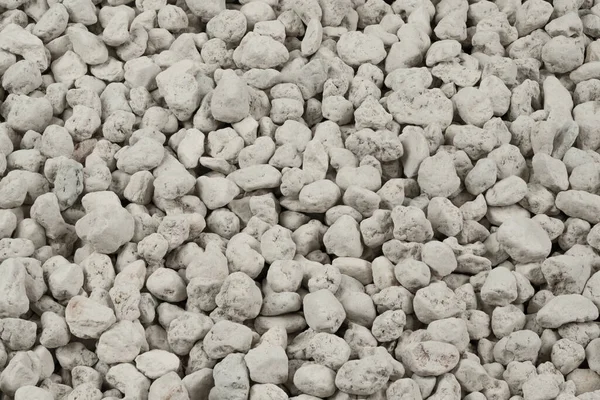 白い小石の背景の質感 岩の背景 粘土小石 — ストック写真