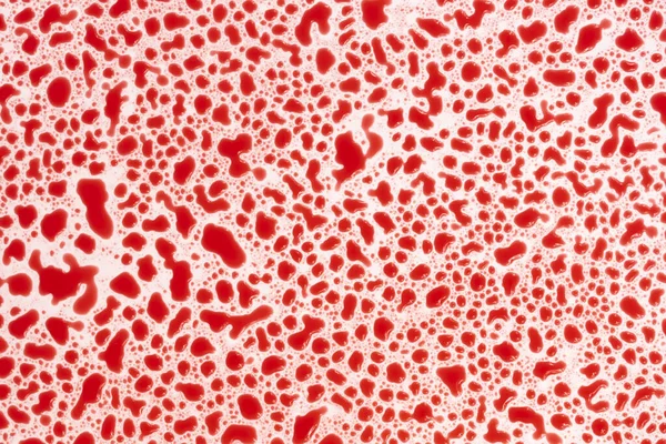 Кровавые Капли Белом Фоне Текстуры Пузырьки Красной Воде — стоковое фото