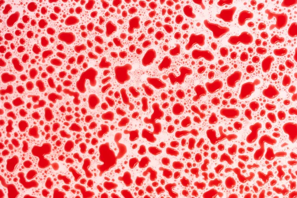Кровавые Капли Белом Фоне Текстуры Пузырьки Красной Воде — стоковое фото