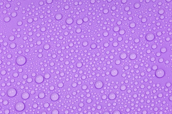 Vatten Droppar Lila Bakgrund Konsistens Bakgrundsglas Täckt Med Droppar Vatten — Stockfoto