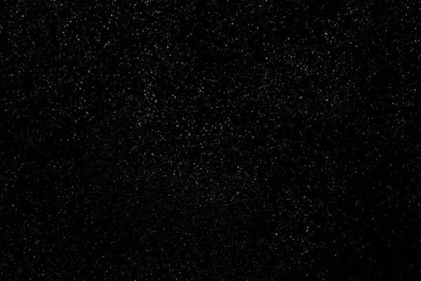 Falling Snow Black Background Small Particles Bright Dots Starry Sky — Stock Photo, Image