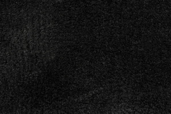 Μαύρο Μαλλί Απρόσκοπτη Υφή Φόντο Μαύρη Υφή Κοντό Εργοστασιακό Μαλλί — Φωτογραφία Αρχείου