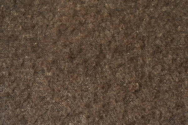 棕色羊毛披肩纹理 工厂原料羊毛背景 — 图库照片