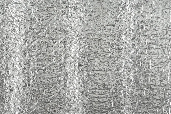 Bezešvé Pozadí Textury Stříbrné Fólie Lesklý Bílý Povrch Reflektor — Stock fotografie