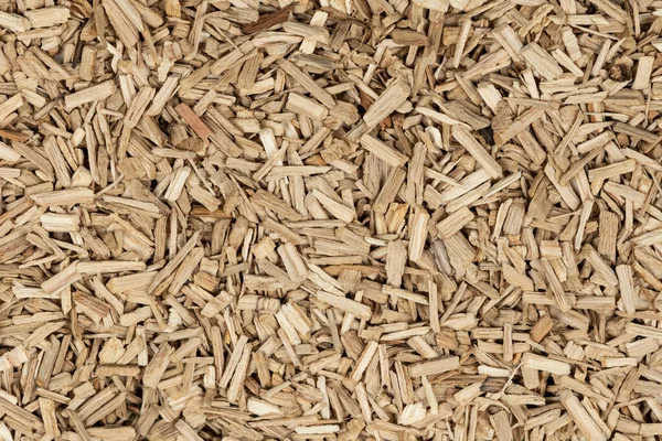Oak Chips Sawdust Texture Small Wood Chips Smoking Sawdust Background — Stock Photo, Image